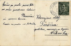 Begunje razglednica 1932 zadaj